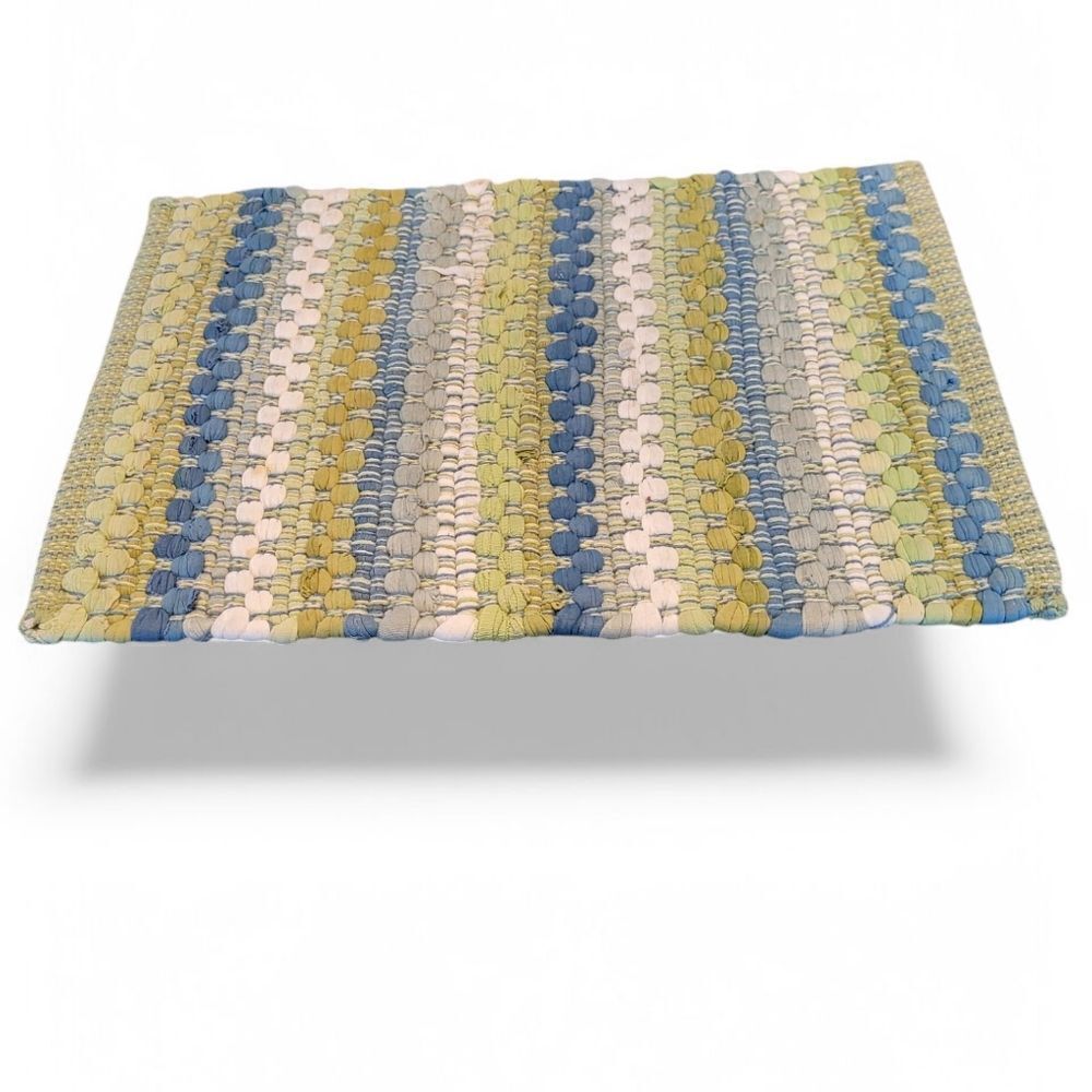 Handwoven Multicolor Striped placemats set of 6